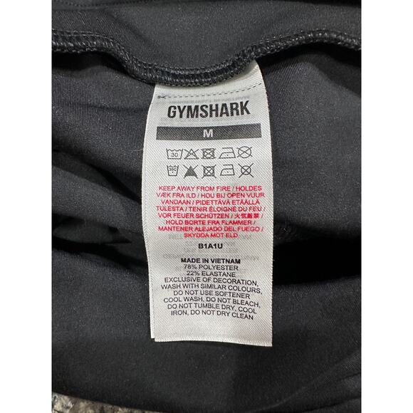 Gymshark Leggings Womens Size M Black Pull On Below Knee Athleisure Gym Workout - Picture 3 of 3